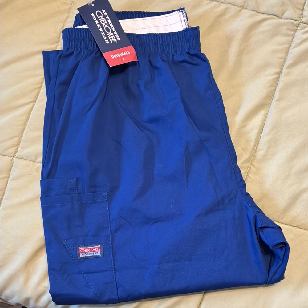 Cherokee Originals Royal Blue Scrub Pants